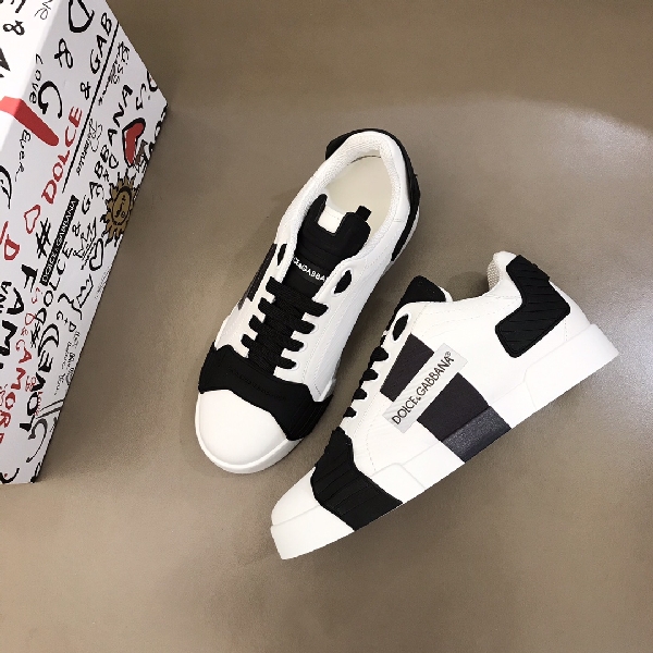 Replica DG Sneaker Portofino in Black and White