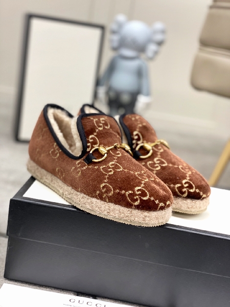 Replica Gucci Flat jacquard espadrille in Brown