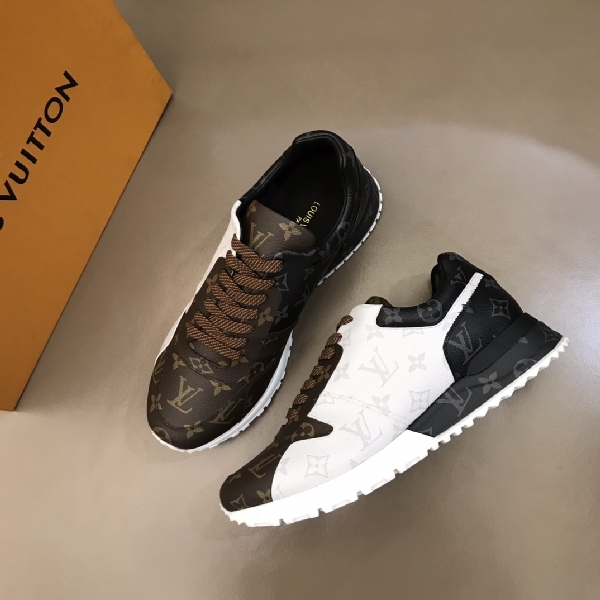 Replica Louis Vuitton Sneaker Run Away in Brown with White