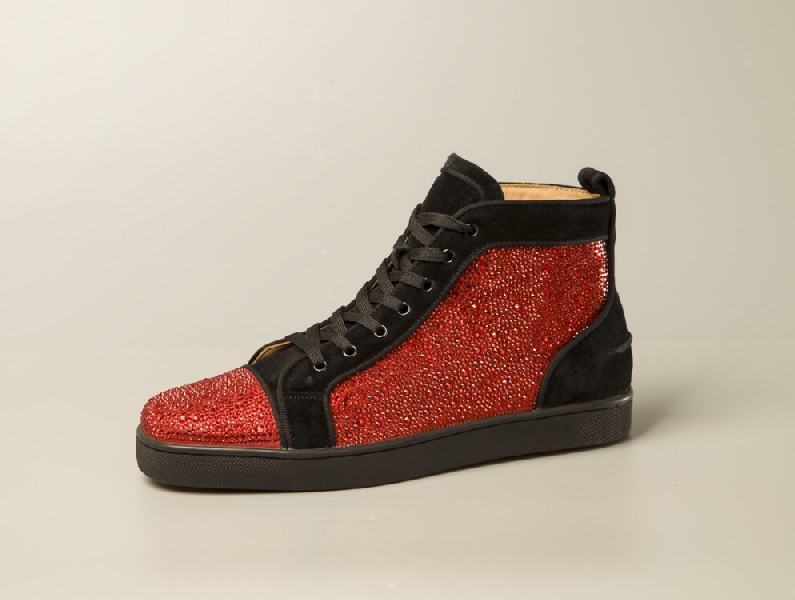 Replica Christian Louboutin Sneaker Orlato Strass Flat