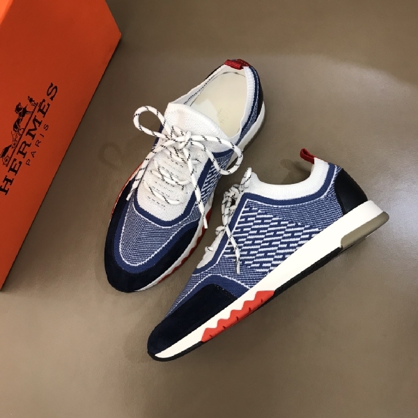 Replica Hermes Sneaker Addict in Blue