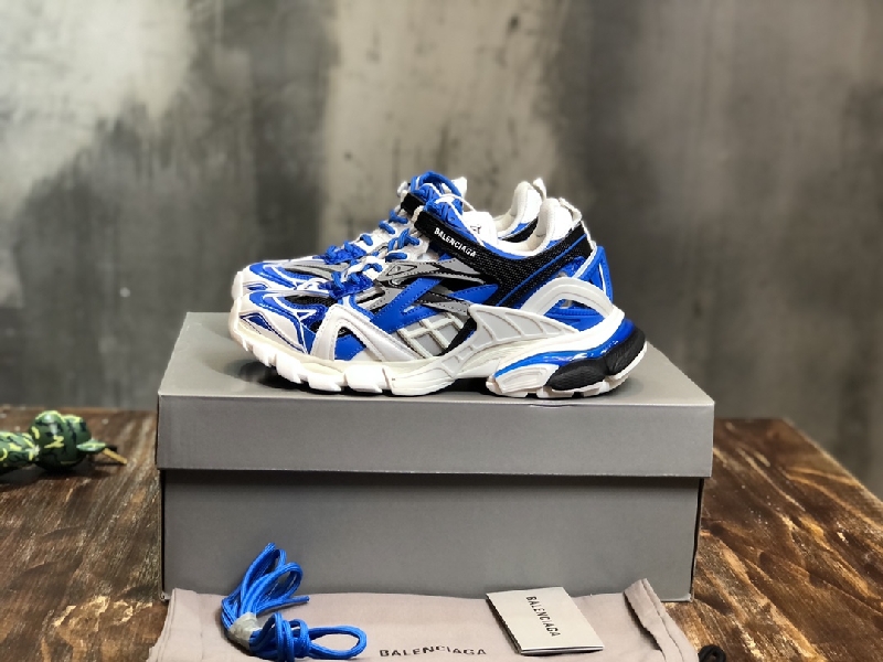 Replica BALENCIAGA Track Trainer LED Sneakers in Blue