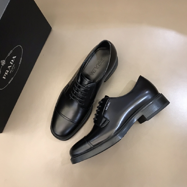 Replica Prada Boot Brushed rois leather and nylon