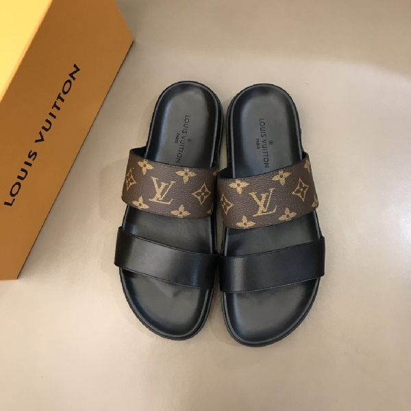 Replica Louis Vuitton Slipper MIRABEAU in Brown