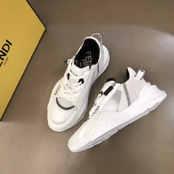 Replica Fendi Sneaker nylon low-tops in White