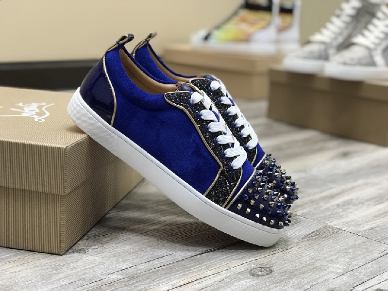 Replica Christian Louboutin Sneaker Junior Spikes Flat