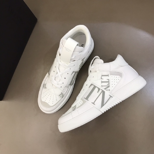 Replica Valentino Sneaker Mid-Top Calfskin with Bands