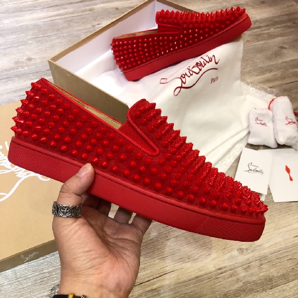 Replica Christian Louboutin Sneaker Roller-Boat Men's Flat