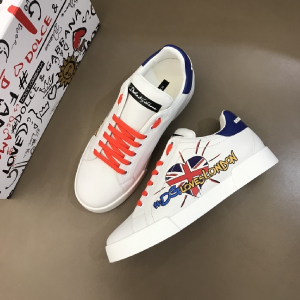 Replica DG Sneaker Portofino in White with Red