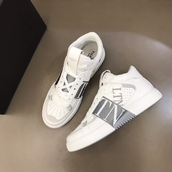 Replica Valentino Sneaker Mid-Top Calfskin with Bands