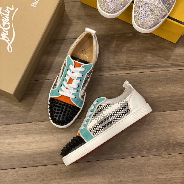 Replica Christian Louboutin Sneaker Junior Spikes Flat