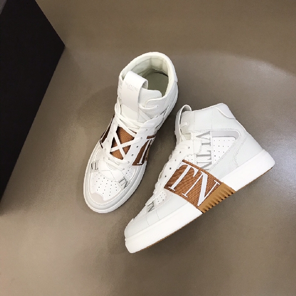 Replica Valentino Sneaker High-Top Calfskin with Bands