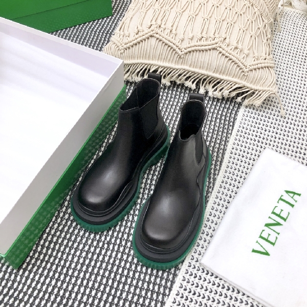 Replica Bottega Veneta Boot TIRE in Deep Green Sole