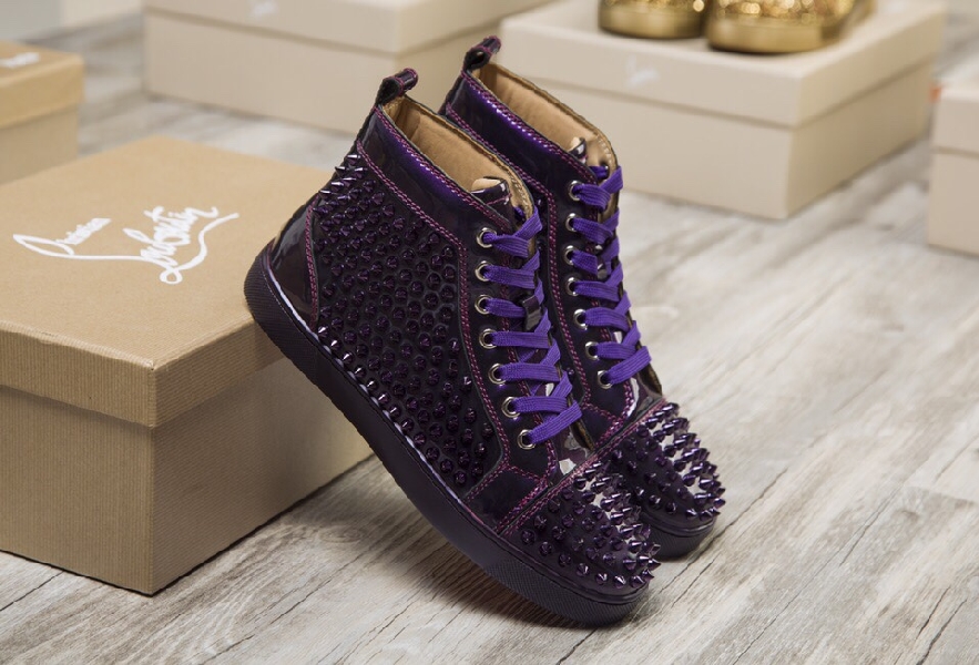 Replica Christian Louboutin Sneaker Louis Spikes Flat