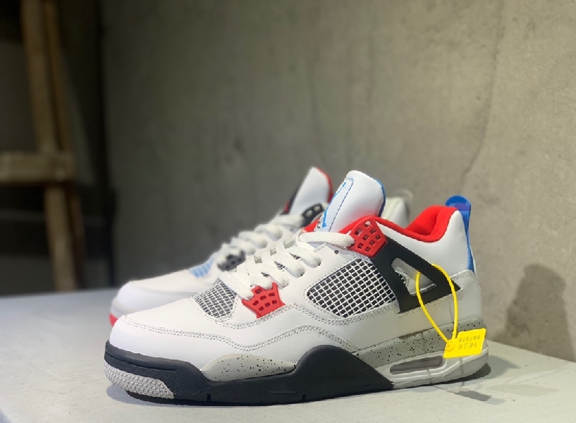 Replica Nike Sneaker Air Jordan4 What The in Black sole