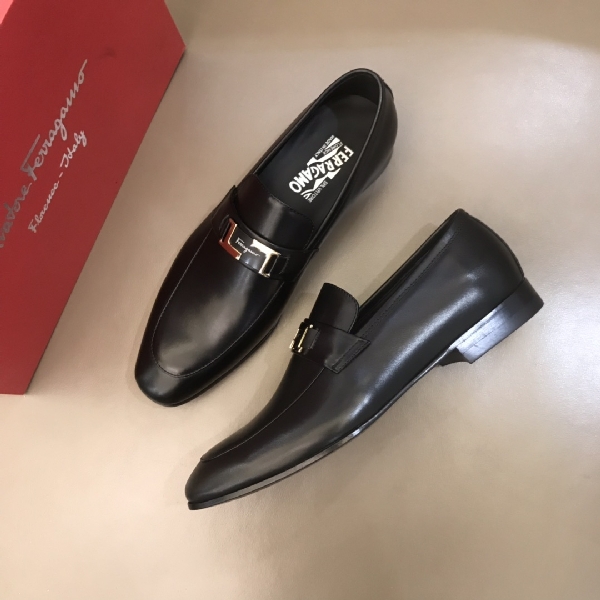 Replica Salvatore Ferragam Dress shoe Moccasin in Black