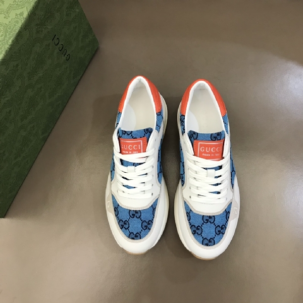 Replica GUCCI Men's Sneaker with calf printing