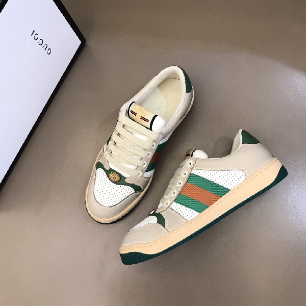 Replica Gucci Sneaker Screener Low in Cream