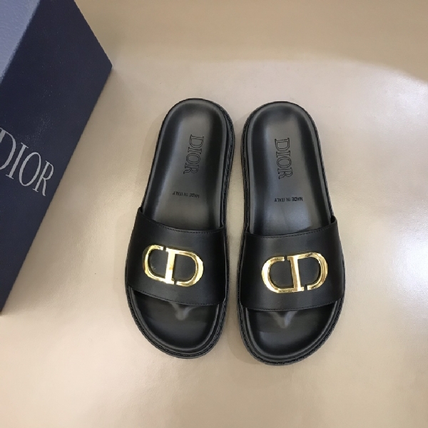 Replica Dior Slipper in Black