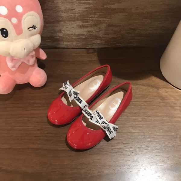 Replica Dior 2022 Children's princess shoes bowknot Dancing shoes