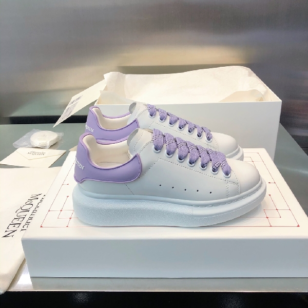 Replica MCQ Oversized Sneaker in Purple Lace and Heel