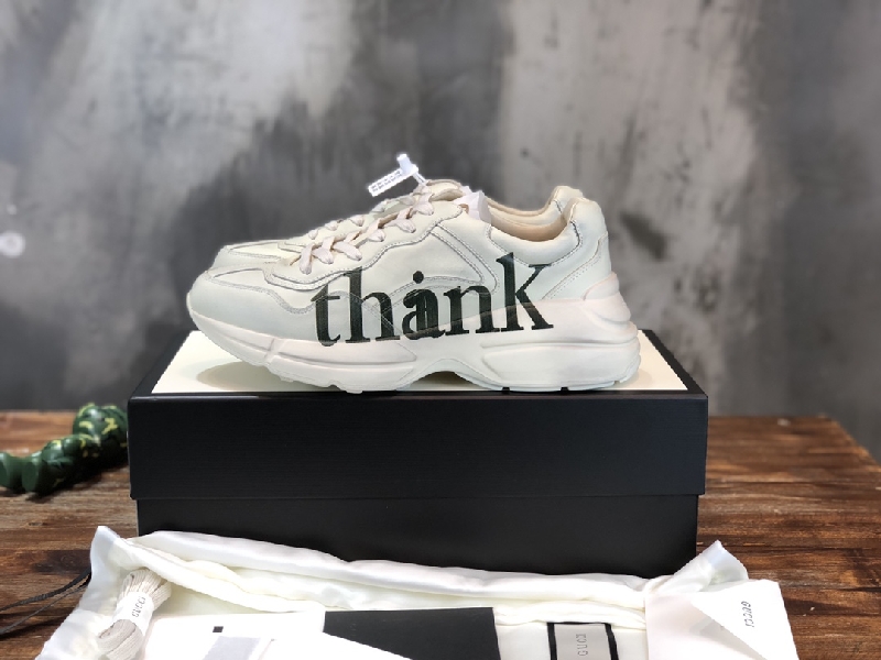 Replica Gucci Sneaker Rhyton Vintage in White Thank