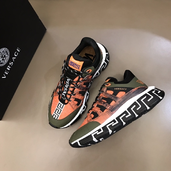 Replica Versace Sneaker Chain Reaction in Orange