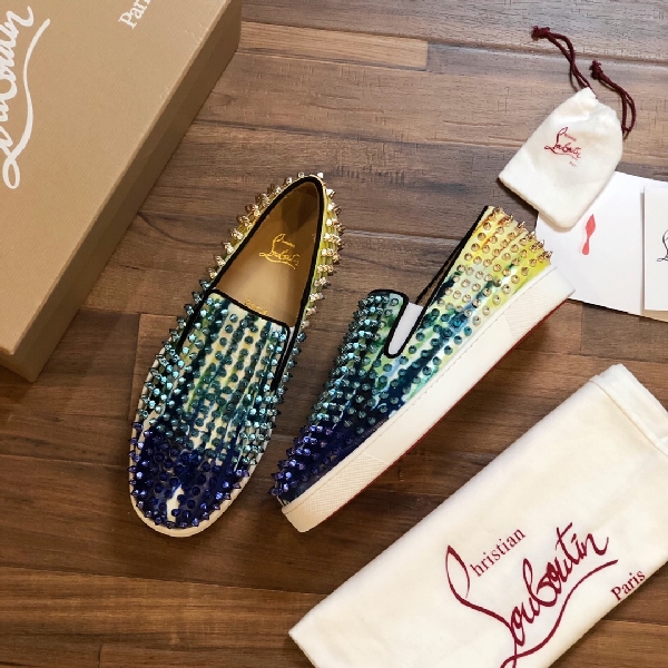 Replica Christian Louboutin Sneaker Roller-Boat Men's Flat