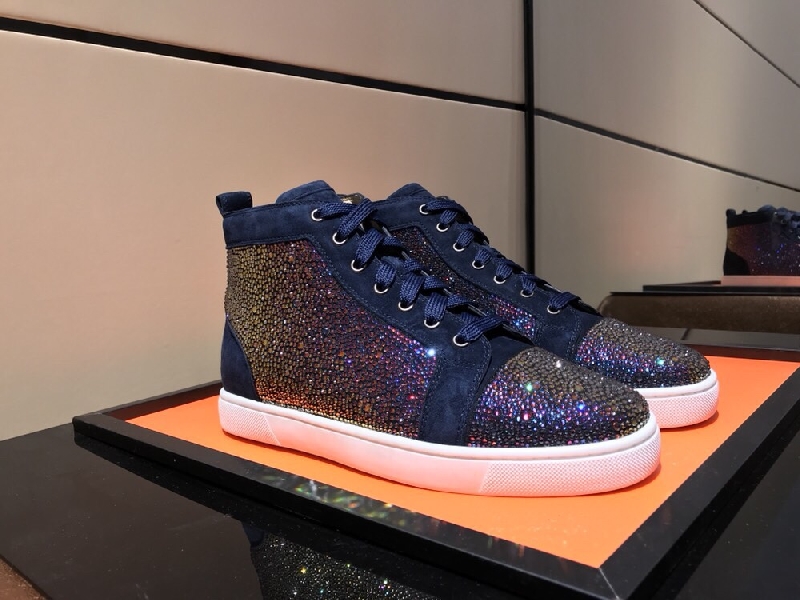 Replica Christian louboutin Sneaker Orlato in Blue