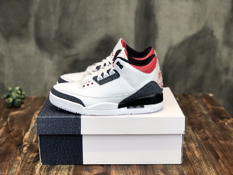 Replica Nike Sneaker Air Jordan 3 SE-T JP Denim Fire Red