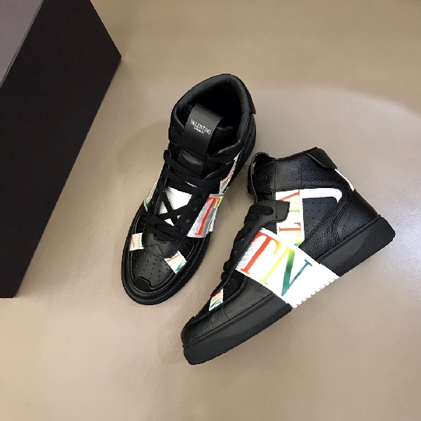 Replica Valentino Sneaker High-Top Calfskin with Bands