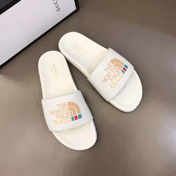 Replica Gucci Slipper North Fa*e in White