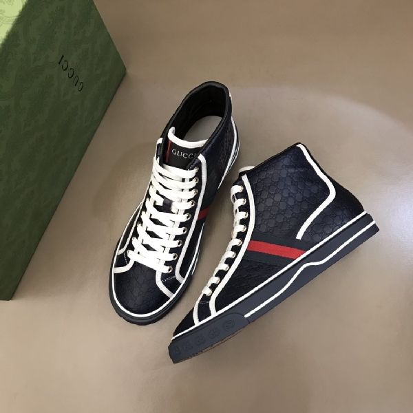 Replica Gucci Sneaker Tennis 1977 High in Black