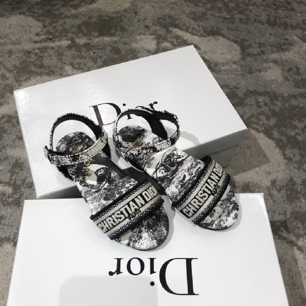 Replica Dior retro girl's sandals