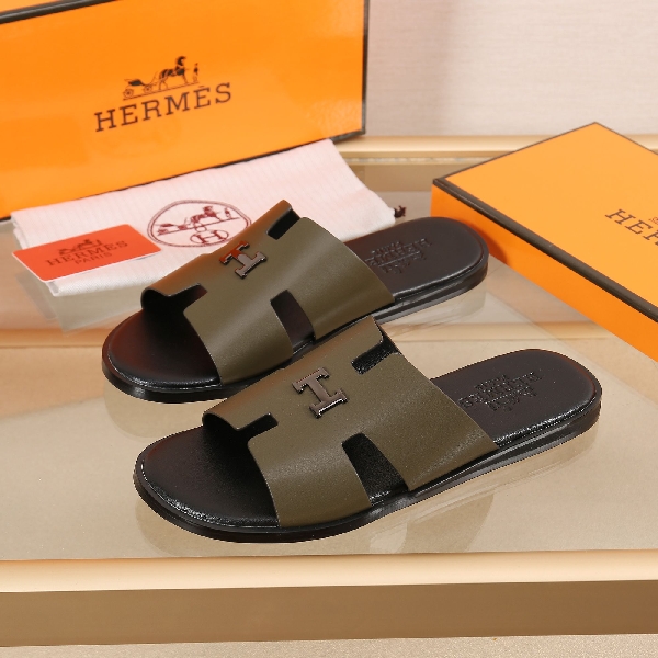 Replica Hermes Slipper Lzmir in Black