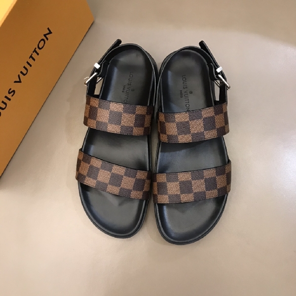 Replica Louis Vuitton Sandal MIRABEAU in Brown