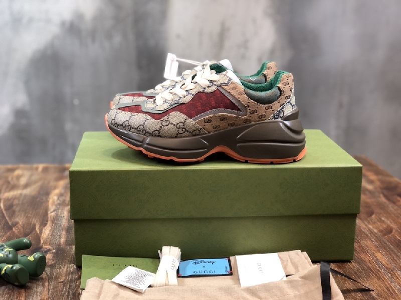 Replica Gucci Sneaker Rhyton Vintage in Brown