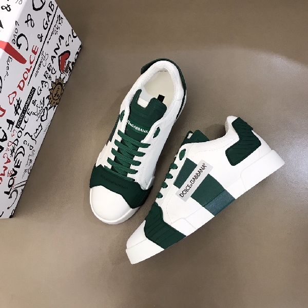 Replica DG Sneaker Portofino in White with Green