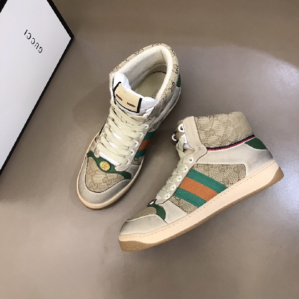 Replica Gucci Sneaker Screener High in Cream