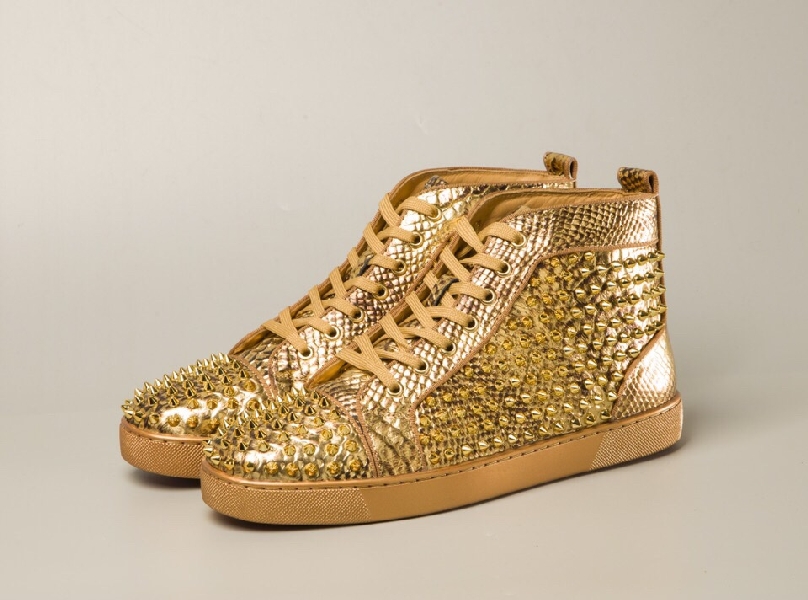 Replica Christian Louboutin Sneaker Louis Spikes Flat