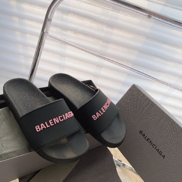 Replica Balenciaga Pool Slide Black