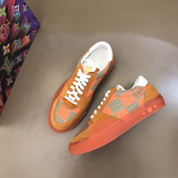 Replica Louis Vuitton Sneaker Trocadero in Orange