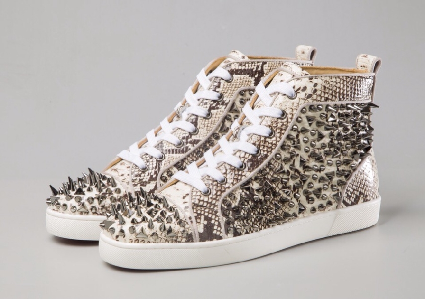 Replica Christian Louboutin Sneaker Louis Spikes Flat