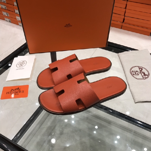 Replica Hermes Slipper Lzmir in Orange