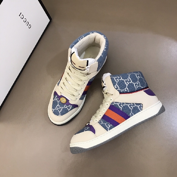 Replica Gucci Sneaker Screener High in White