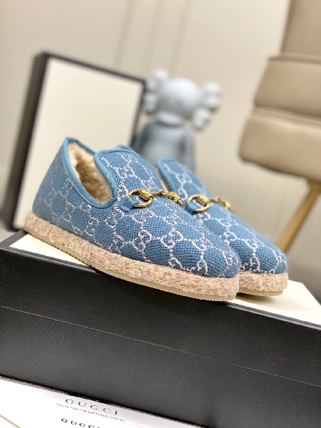 Replica Gucci Flat jacquard espadrille in Blue