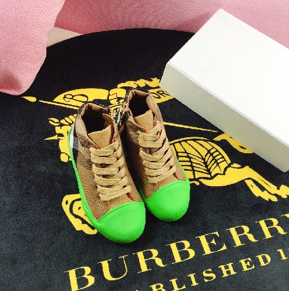 Replica Burberry top quality NEW Children's High Sneakers