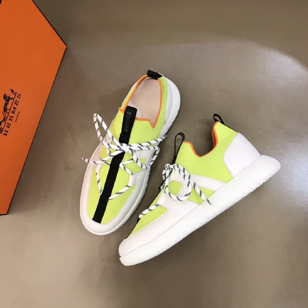 Replica Hermes Sneaker DUEL in Yellow