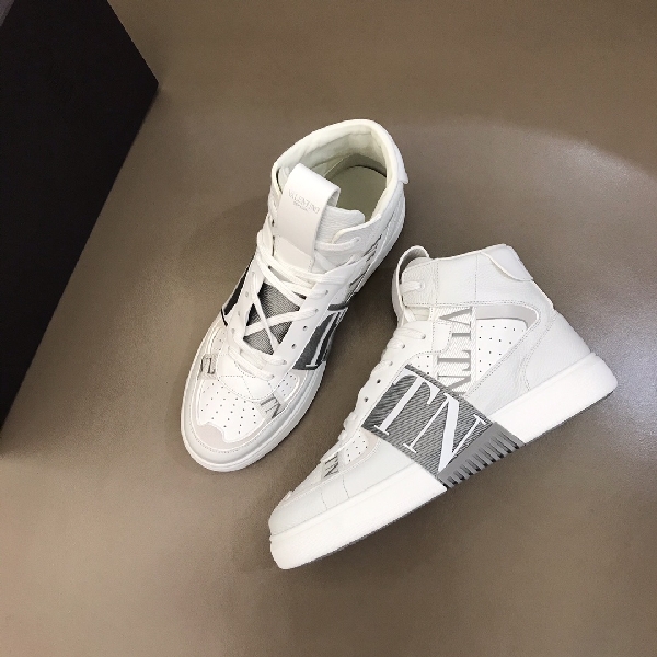 Replica Valentino Sneaker High-Top Calfskin with Bands