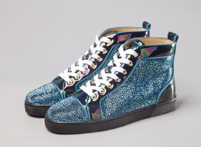 Replica Christian Louboutin Sneaker Orlato Strass Flat